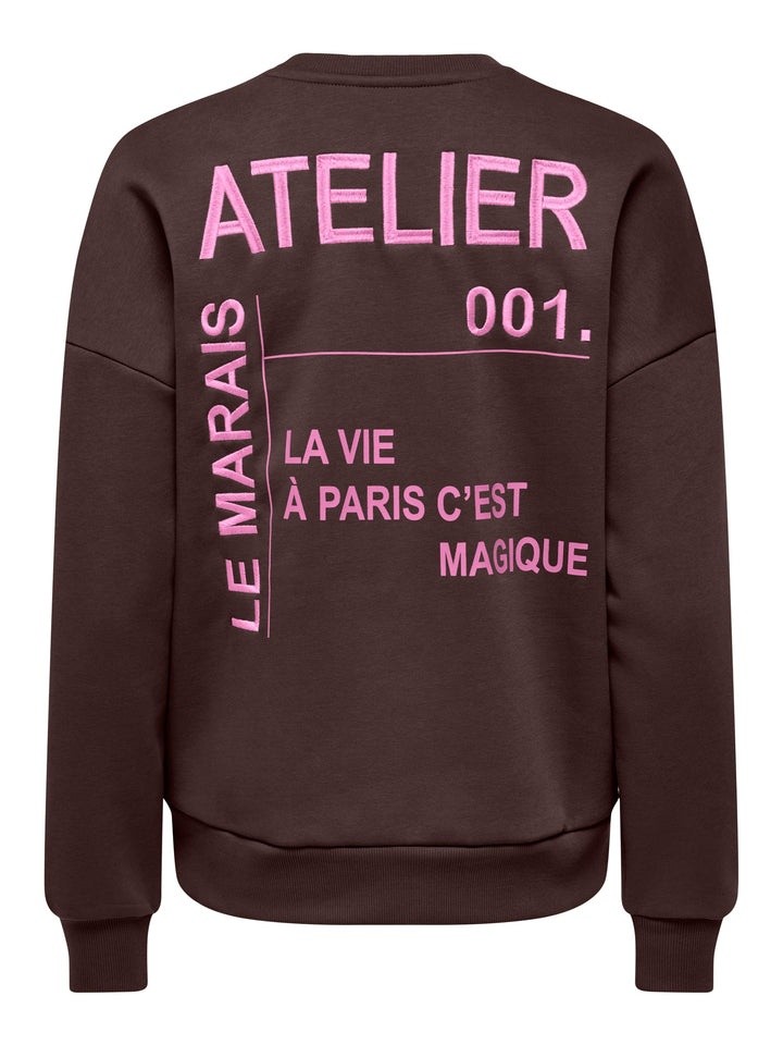 Only 15365859 zenja sweater dames bruin