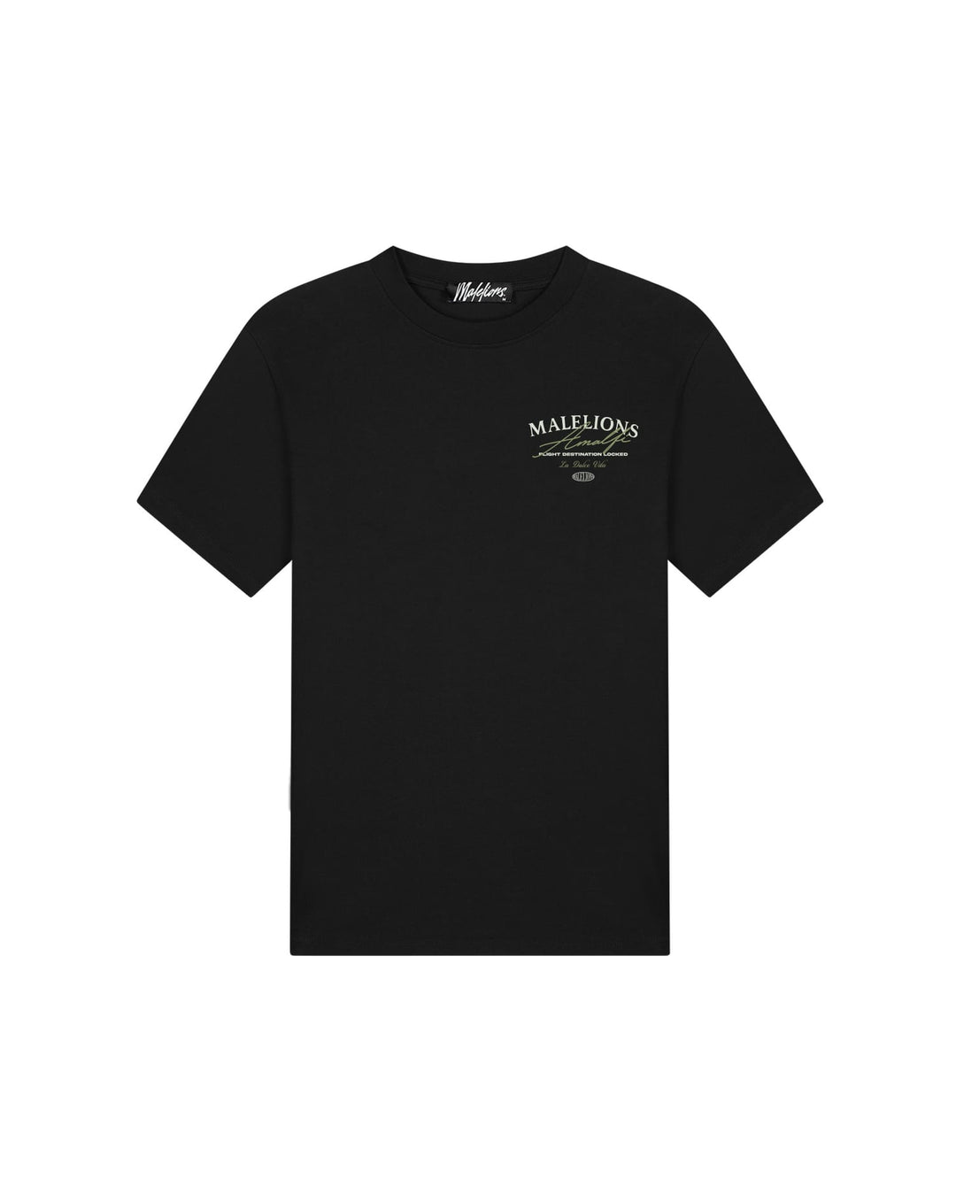 Malelions Men Dolce Vita T-Shirt zwart – heren