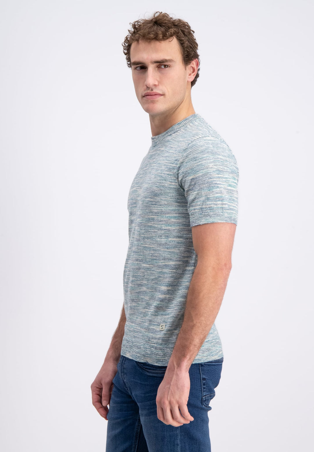 Gabbiano men 1565101 Astor t-shirt k/m groen dessin