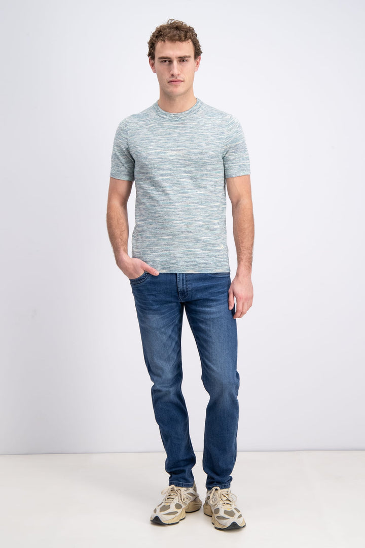Gabbiano men 1565101 Astor t-shirt k/m groen dessin