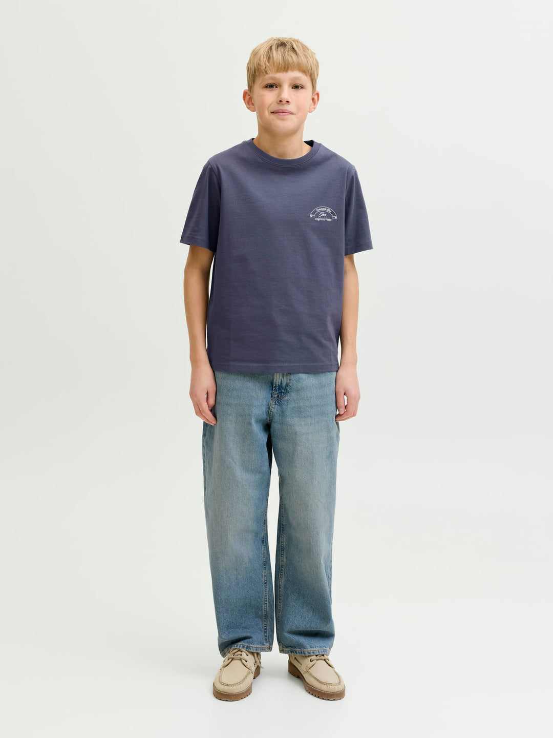 Jack & Jones Kids T-shirt Montauk rafblauw – jongens