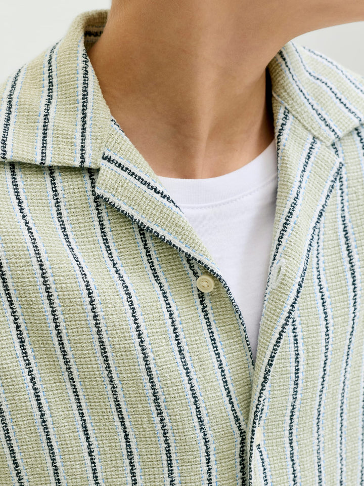 Jack & Jones Kids Coba blouse groen dessin – jongens