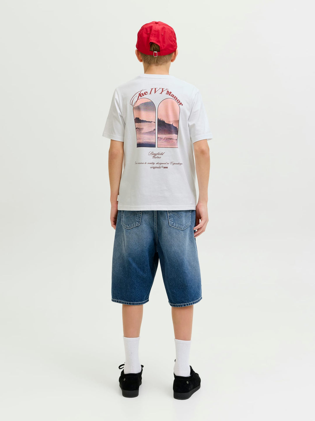 Jack & Jones Kids T-shirt Montauk - jongens - Wit