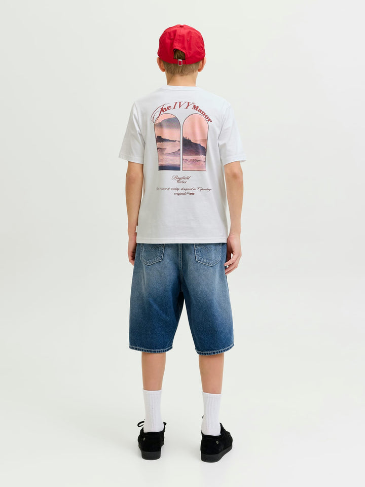 Jack & Jones Kids T-shirt Montauk - jongens - Wit