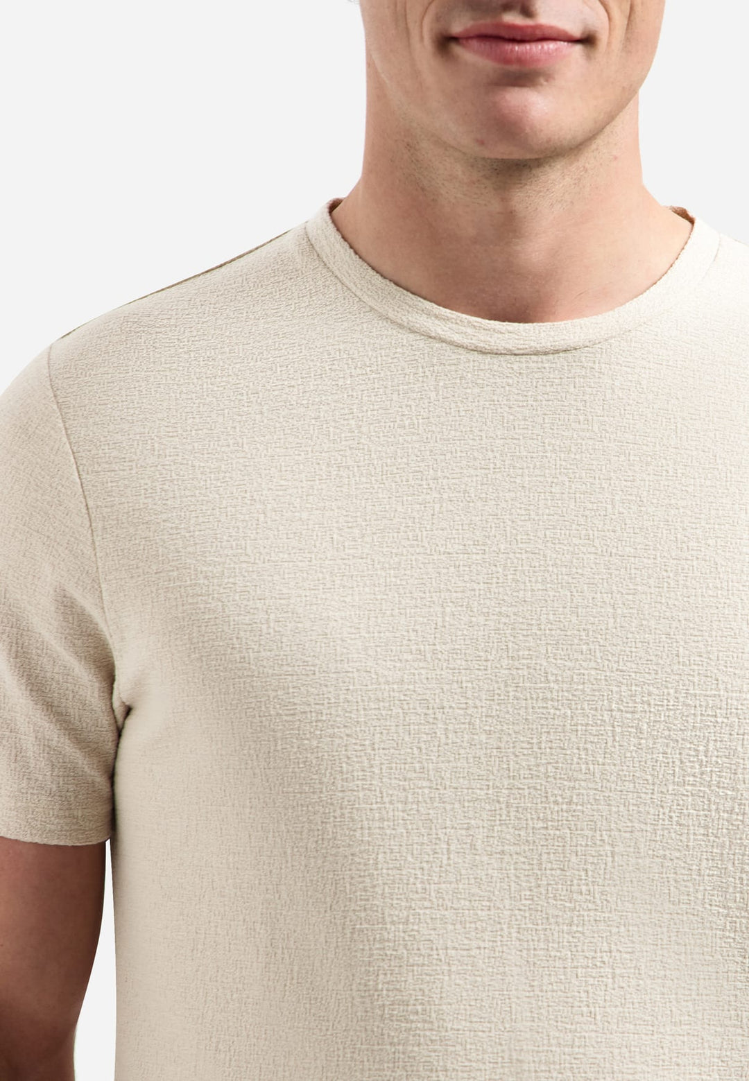 No excess 31320230 T-shirt k/m heren beige