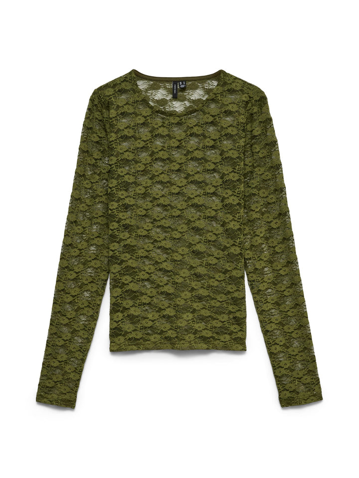 VERO MODA 10351517 Bonita top l/m olijf