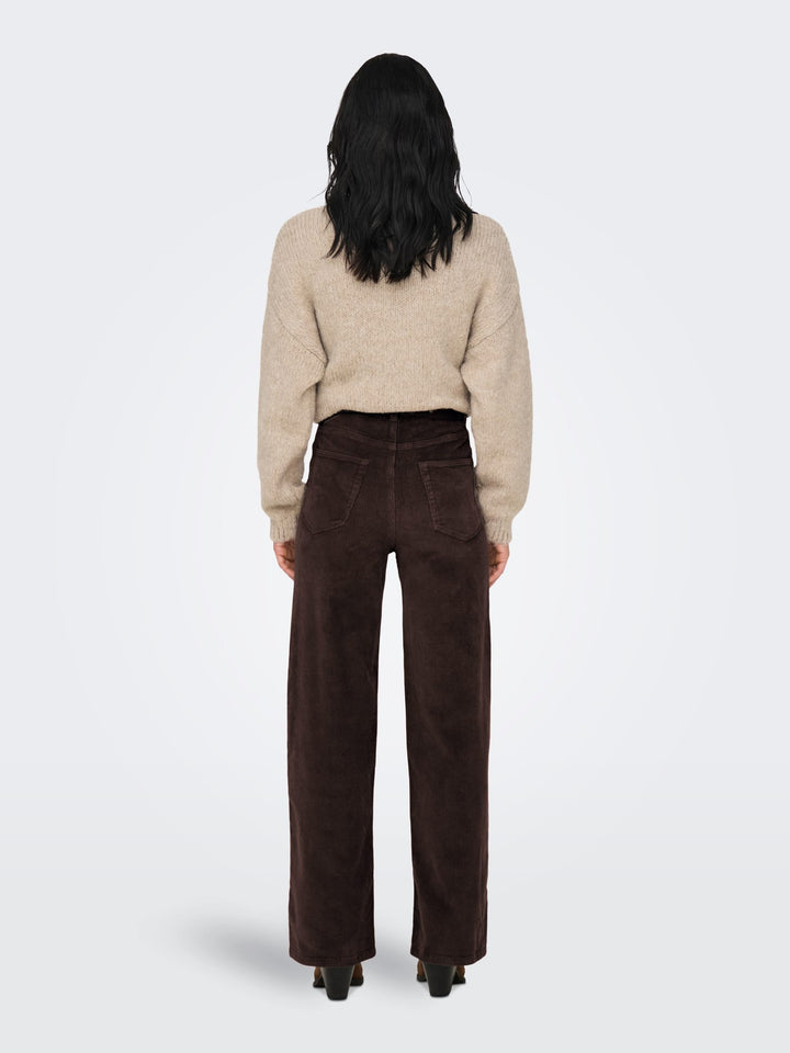 Only 15263179 Hope lange broek dames bruin - L32