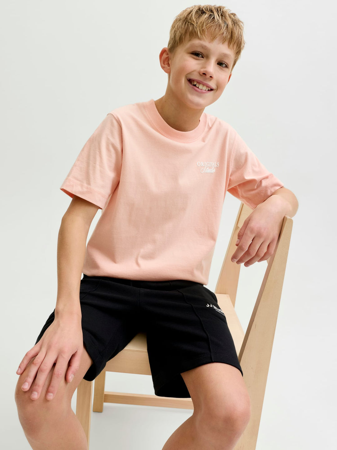 Jack & Jones Kids T-shirt Norrebro zalm/peach - jongens