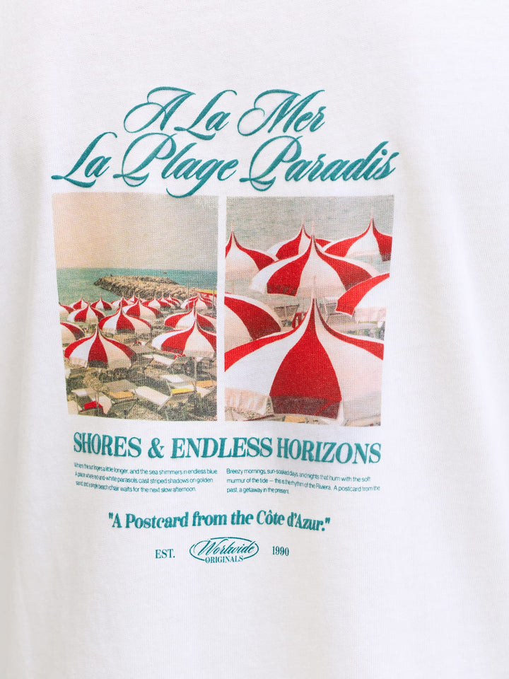 Jack & Jones Kids T-shirt JORCASSIS – jongens - Wit Dessin