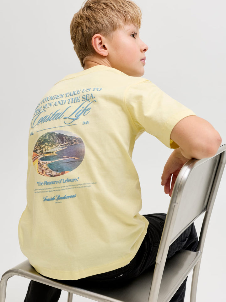 Jack & Jones Kids T-shirt geel – jongens