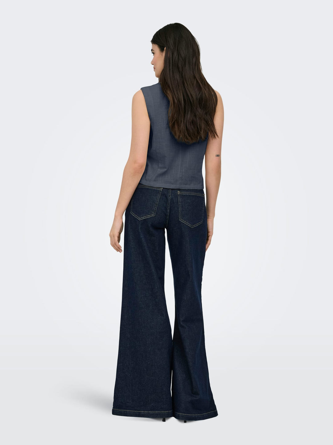 Only Tizana gilet dames grijs