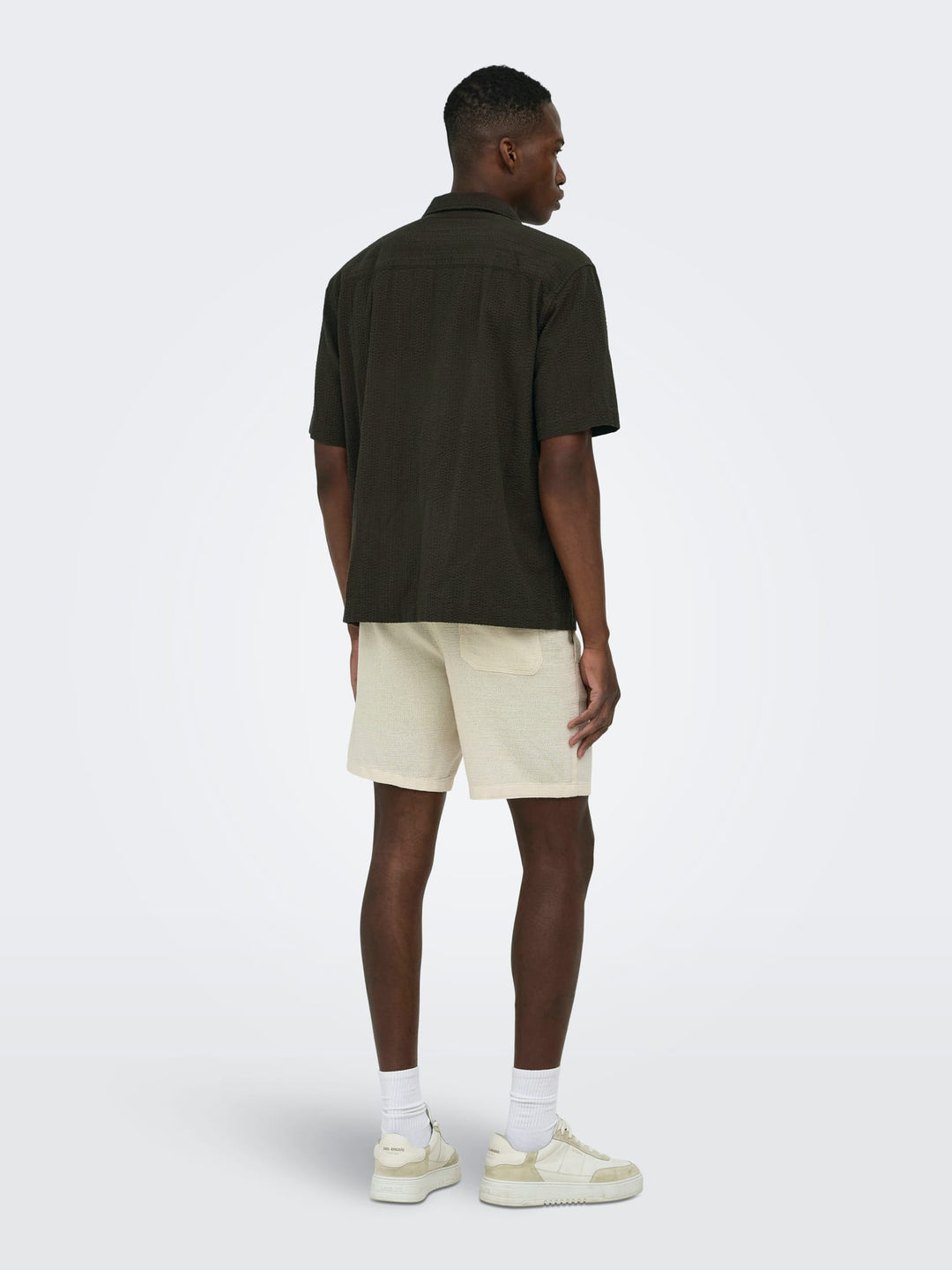 ONLY & SONS Cruz overhemd k/m bruin – heren