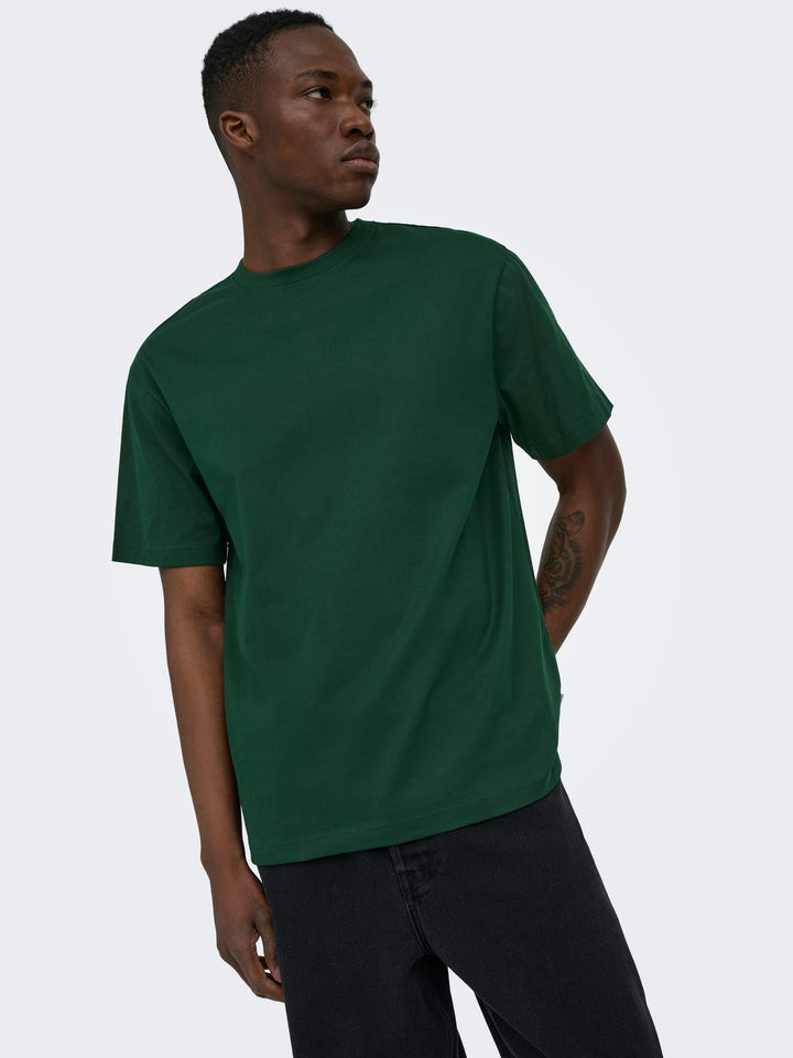ONLY & SONS ONSFRED LIFE RLX SS TEE groen – heren t-shirt
