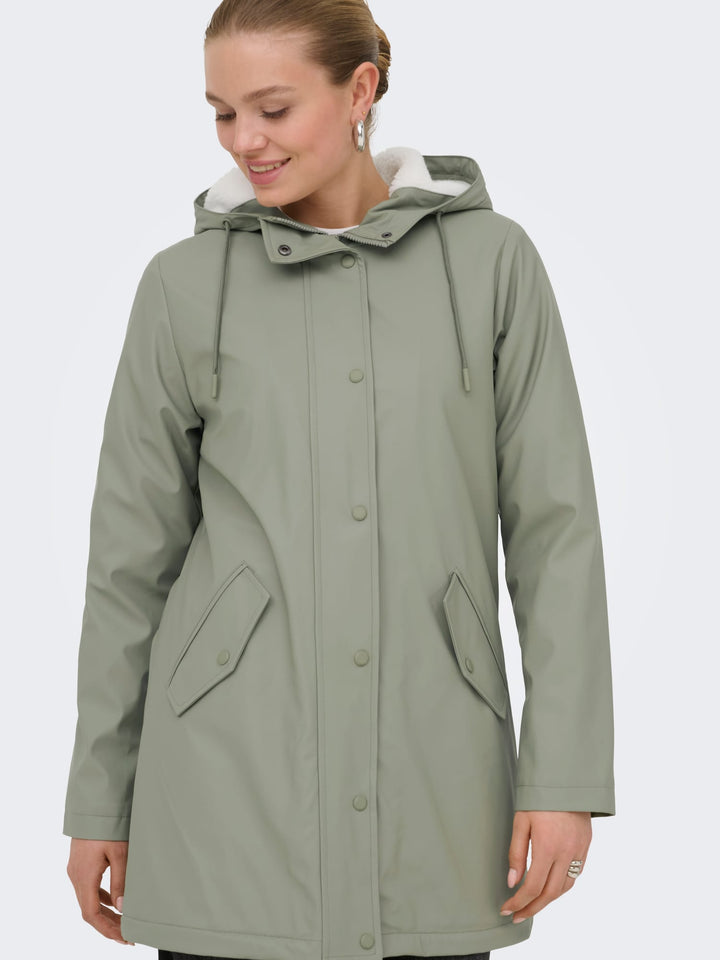 Only 15206116 Sally regenjas dames olijf