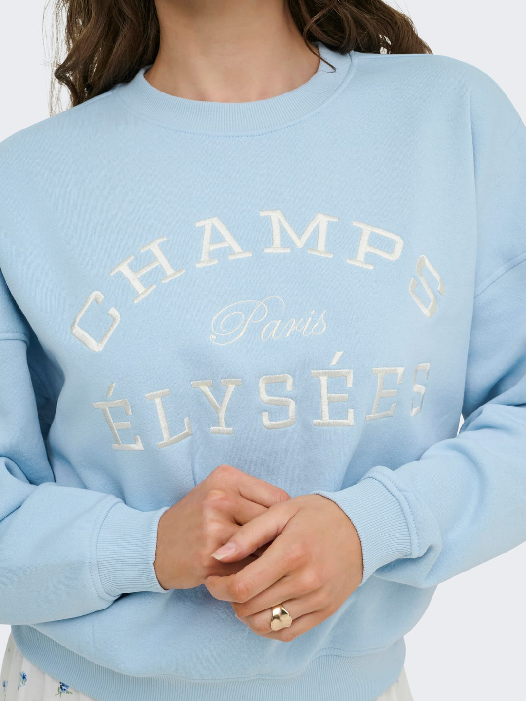 jacqueline de yong 15370526 sweater dames lichtblauw