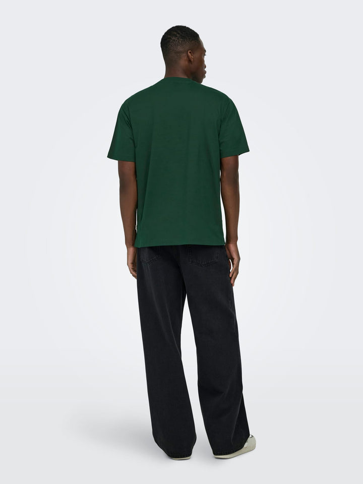 ONLY & SONS ONSFRED LIFE RLX SS TEE groen – heren t-shirt