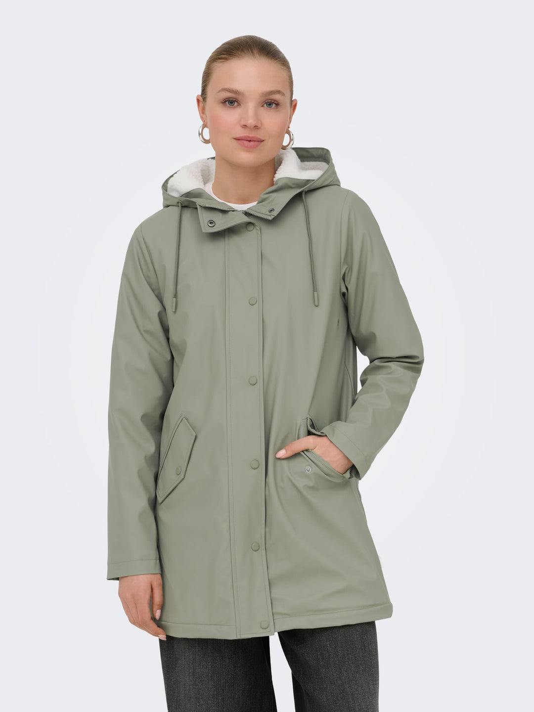 Only 15206116 Sally regenjas dames olijf