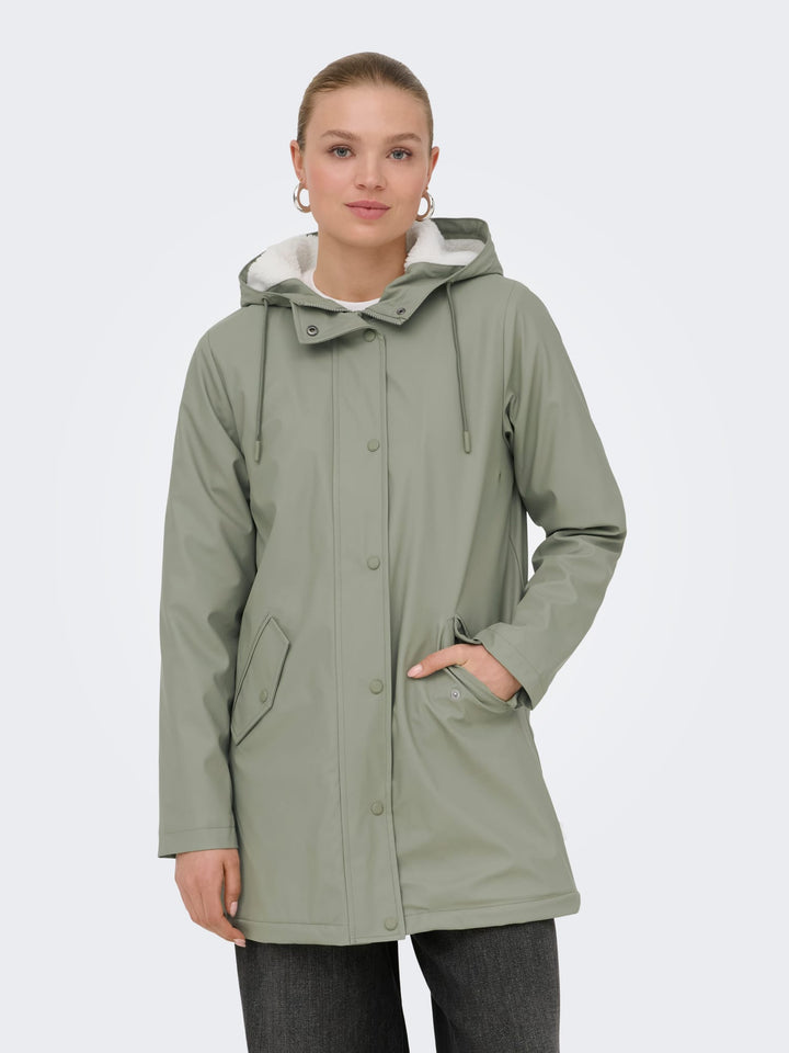 Only 15206116 Sally regenjas dames olijf