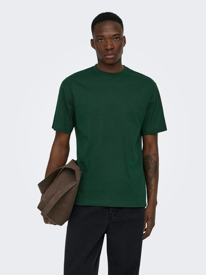 ONLY & SONS ONSFRED LIFE RLX SS TEE groen – heren t-shirt