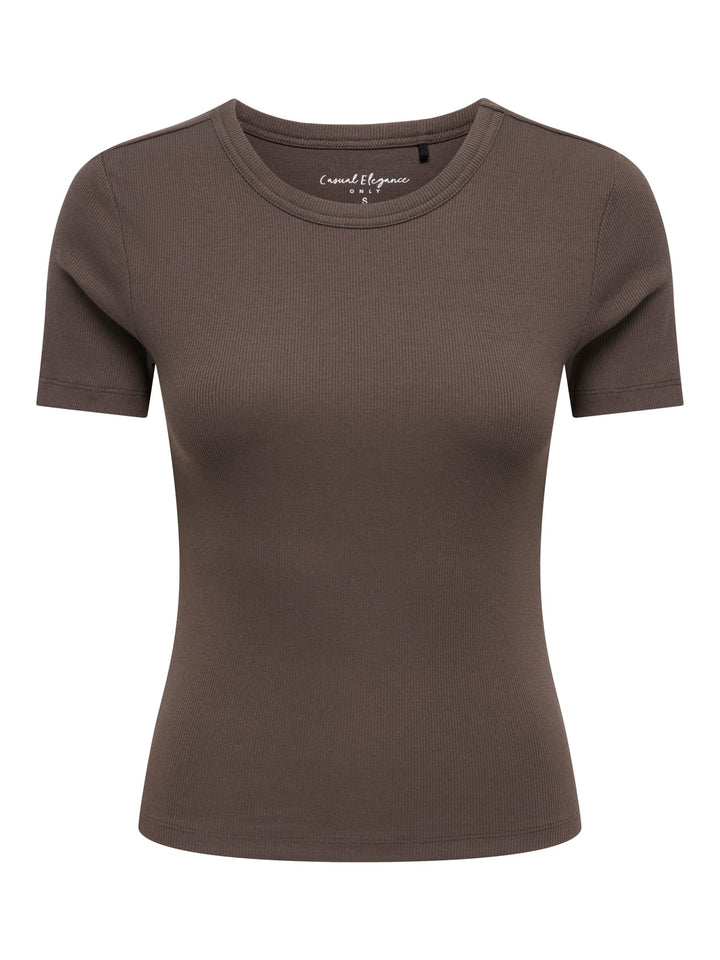 Only T-shirt bruin – dames