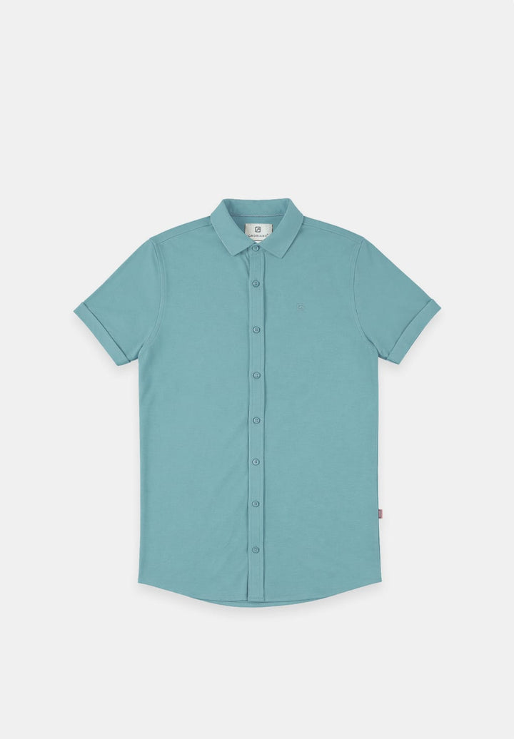 Gabbiano men 3365303 Fyre overhemd k/m esmerald