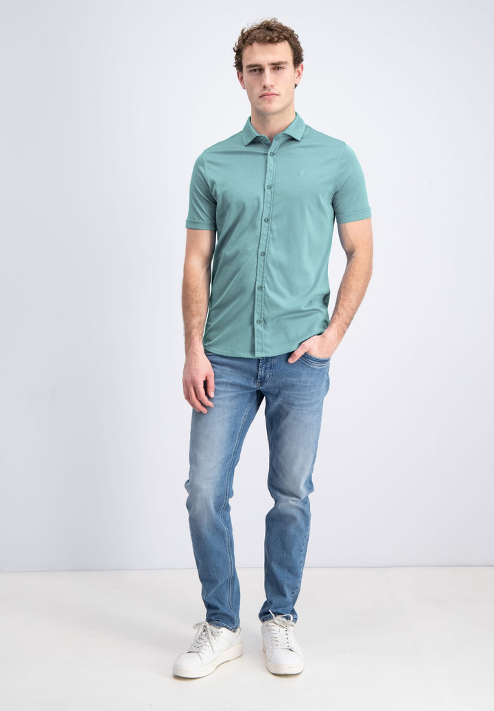 Gabbiano men overhemd k/m esmerald – heren