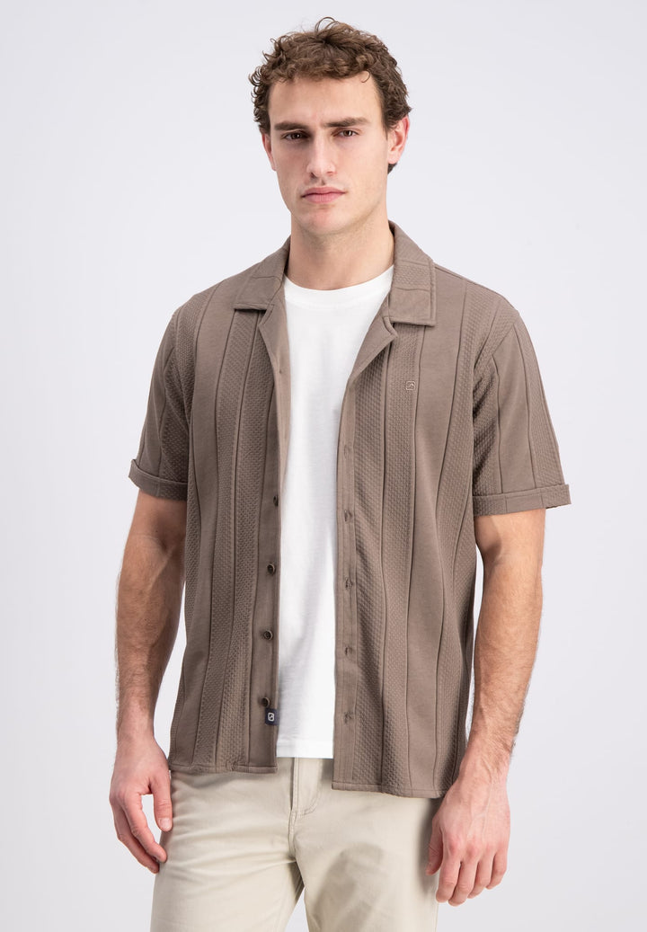 Gabbiano Dalven overhemd k/m bruin – heren