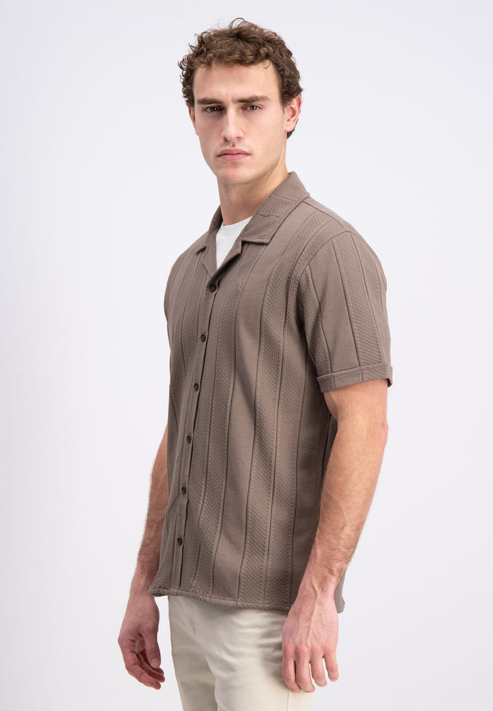 Gabbiano Dalven overhemd k/m bruin – heren