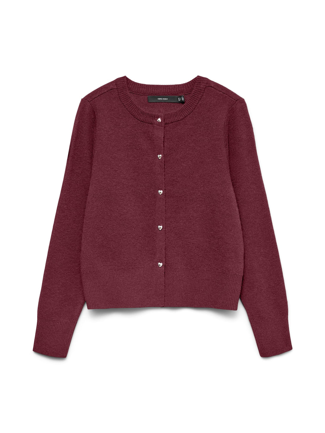 VERO MODA 10334916 Kacy vest gebreid dames – bordeaux