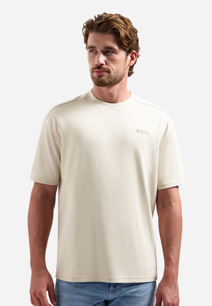 No Excess T-Shirt Crewneck Graphic beige – heren