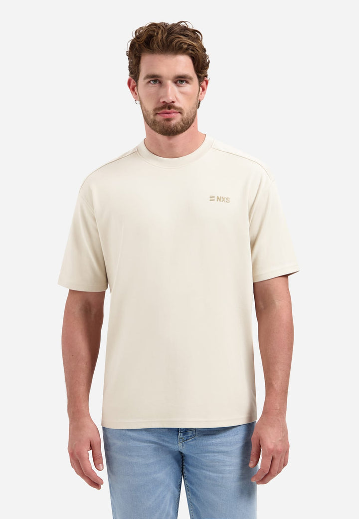 No Excess T-Shirt Crewneck Graphic beige – heren