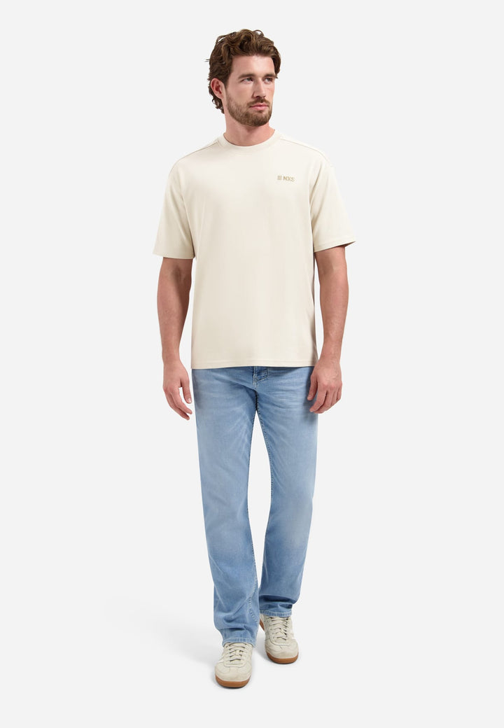 No Excess T-Shirt Crewneck Graphic beige – heren