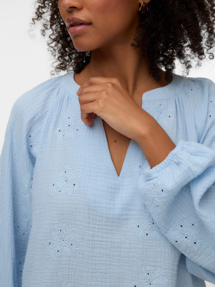 VERO MODA Natali top lichtblauw – dames