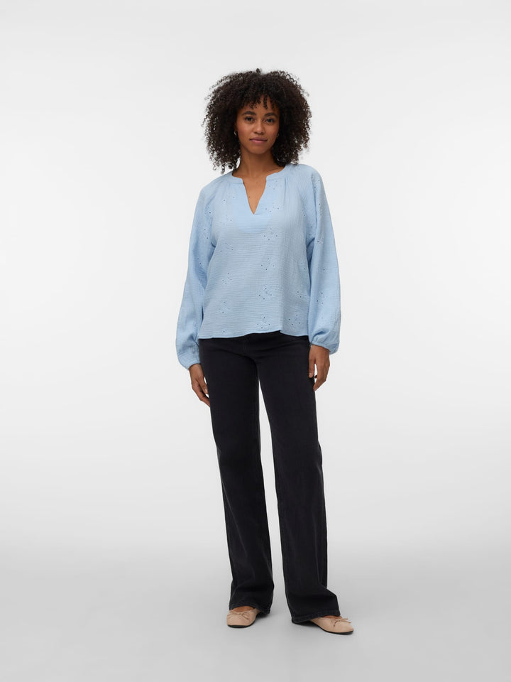 VERO MODA Natali top lichtblauw – dames