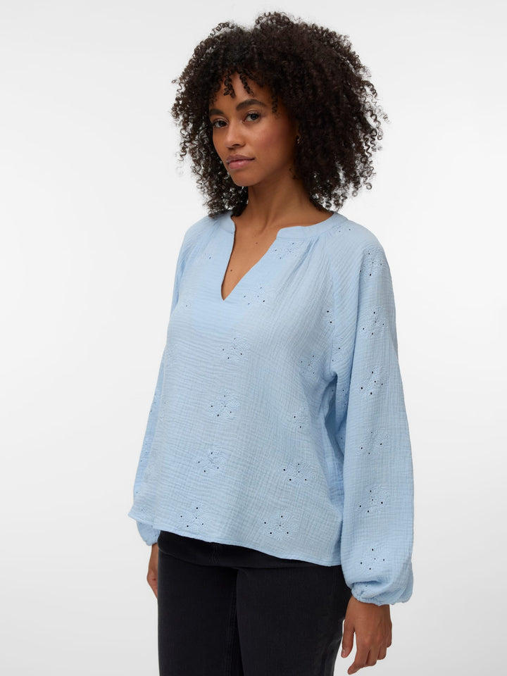 VERO MODA Natali top lichtblauw – dames
