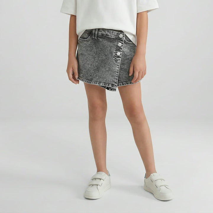 Cars Girls Denim Short Londy – meisjes short - Black Denim