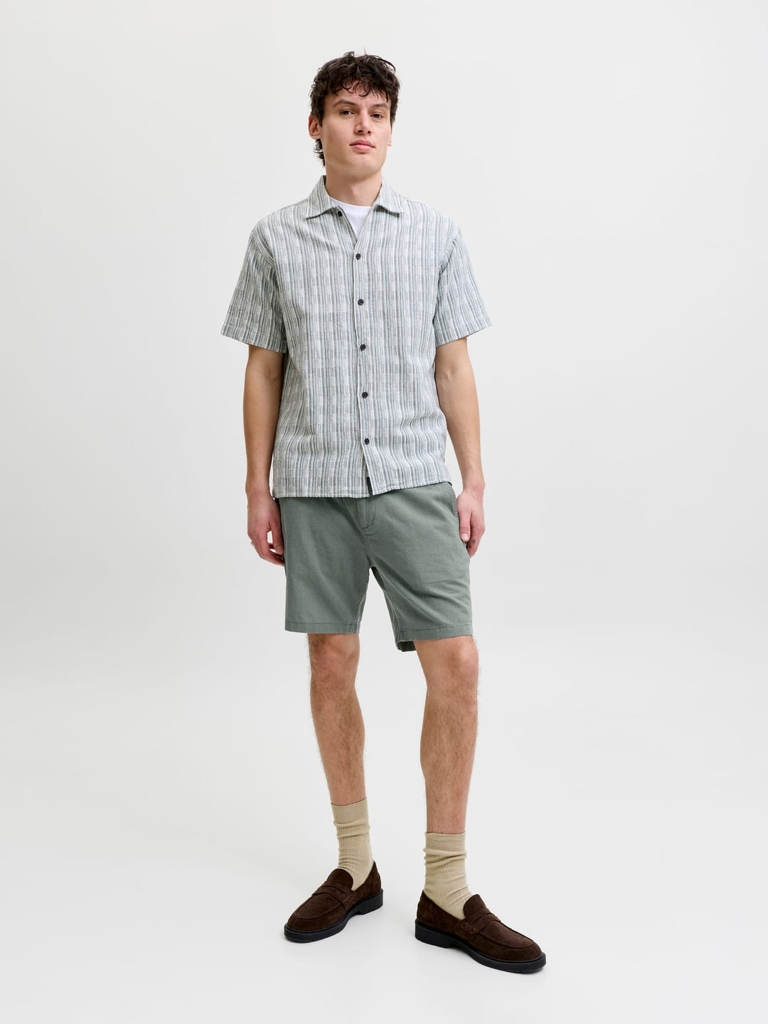 Jack &amp; Jones 12248627 stace short olijf – heren