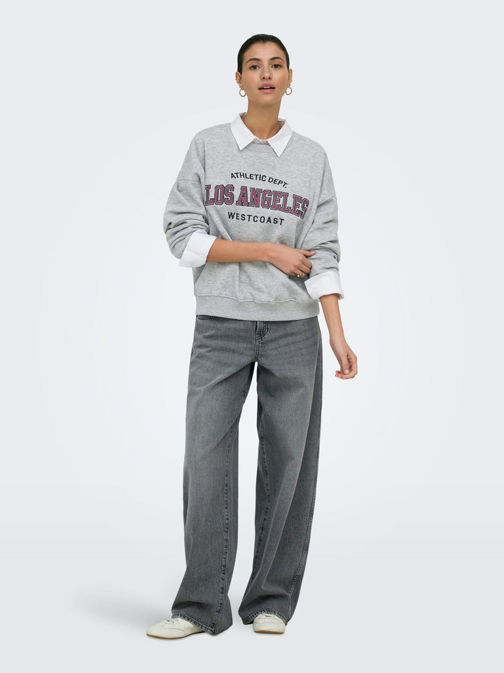 Jacqueline de Yong sweater dames grijs melee – JDYMESA