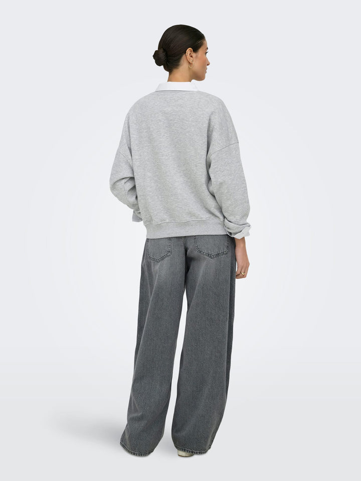 Jacqueline de Yong sweater dames grijs melee – JDYMESA