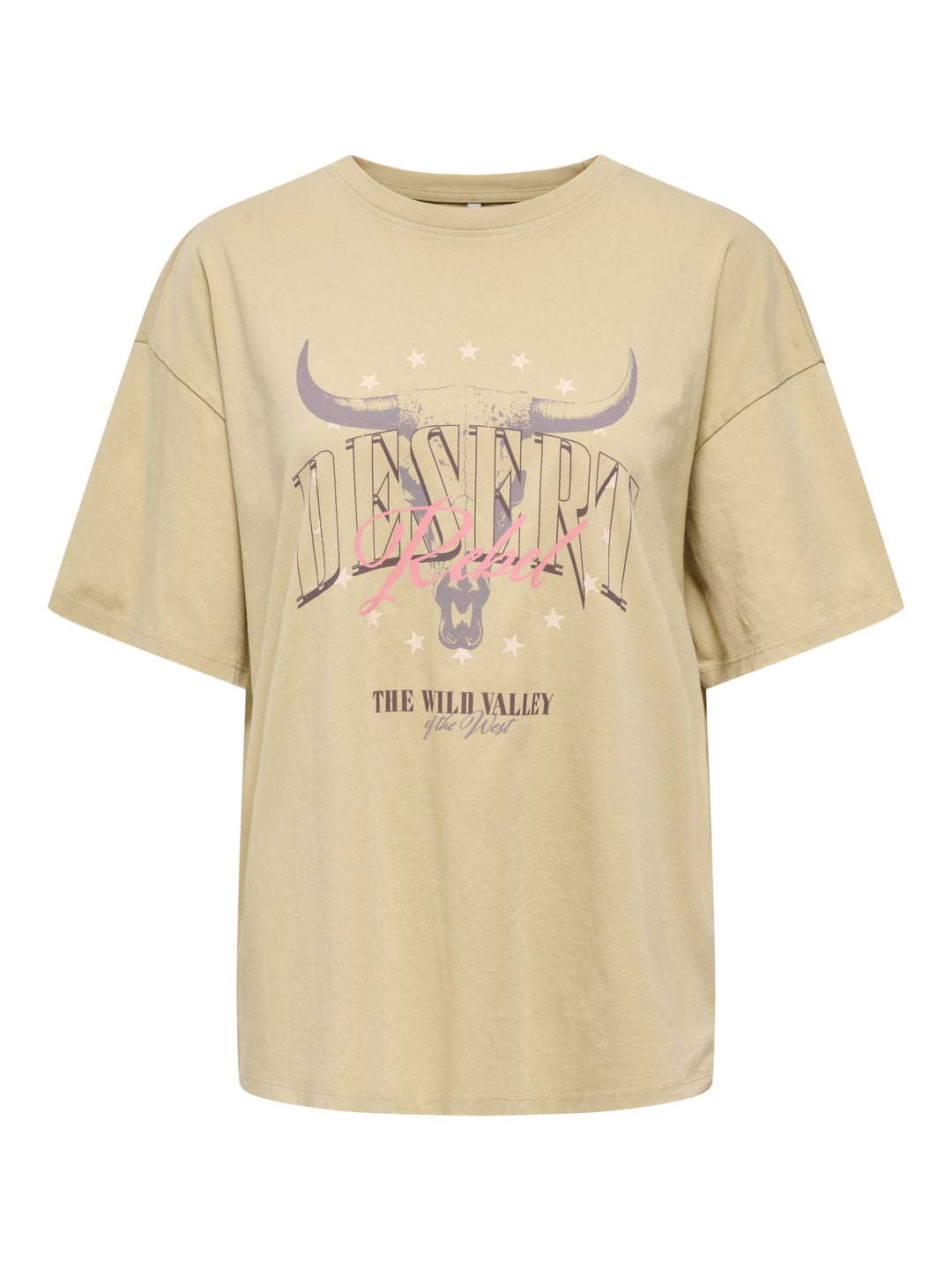 Only ONLMILA S/S PRINT BOX CS JRS T-shirt groen dessin – dames