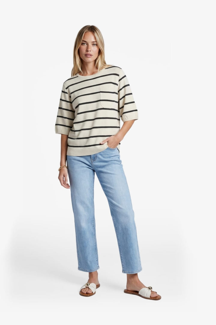 G-Maxx Genoveva knitting top beige – dames