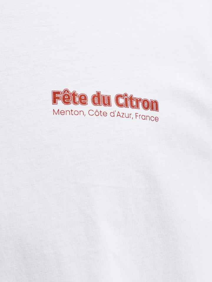 Jack & Jones JJLEMON TEE SS CREW NECK – heren t-shirt - Off-white