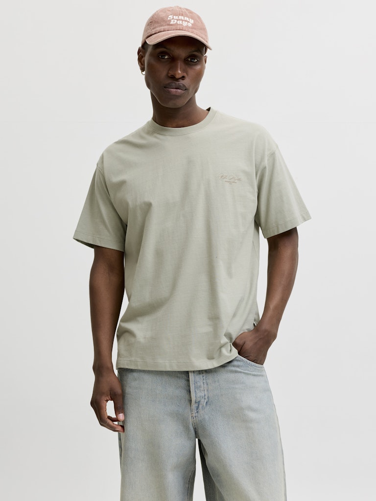Jack & Jones t-shirt k/m olijf – Sanremo