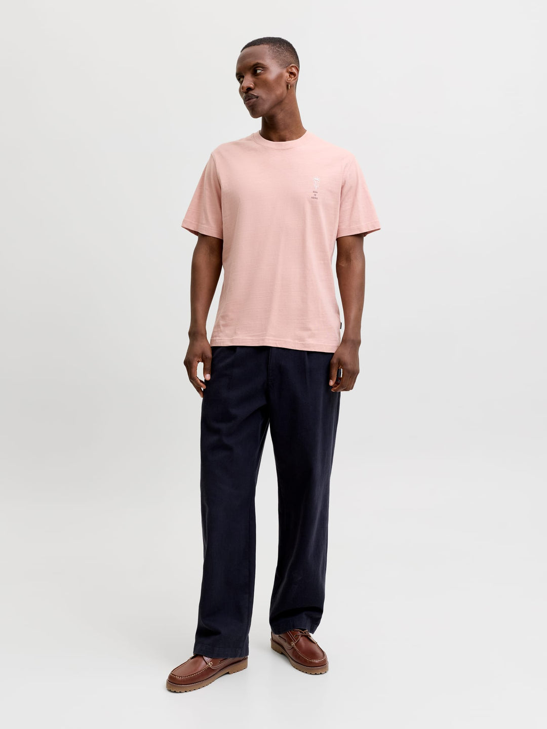 Jack & Jones JPRBLAJAKE SS TEE oud roze – heren T-shirt