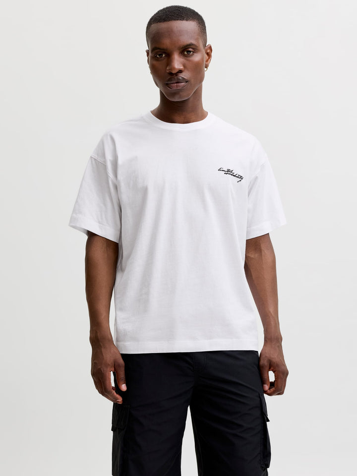 Jack & Jones JCOETERNA T-shirt off-white – heren