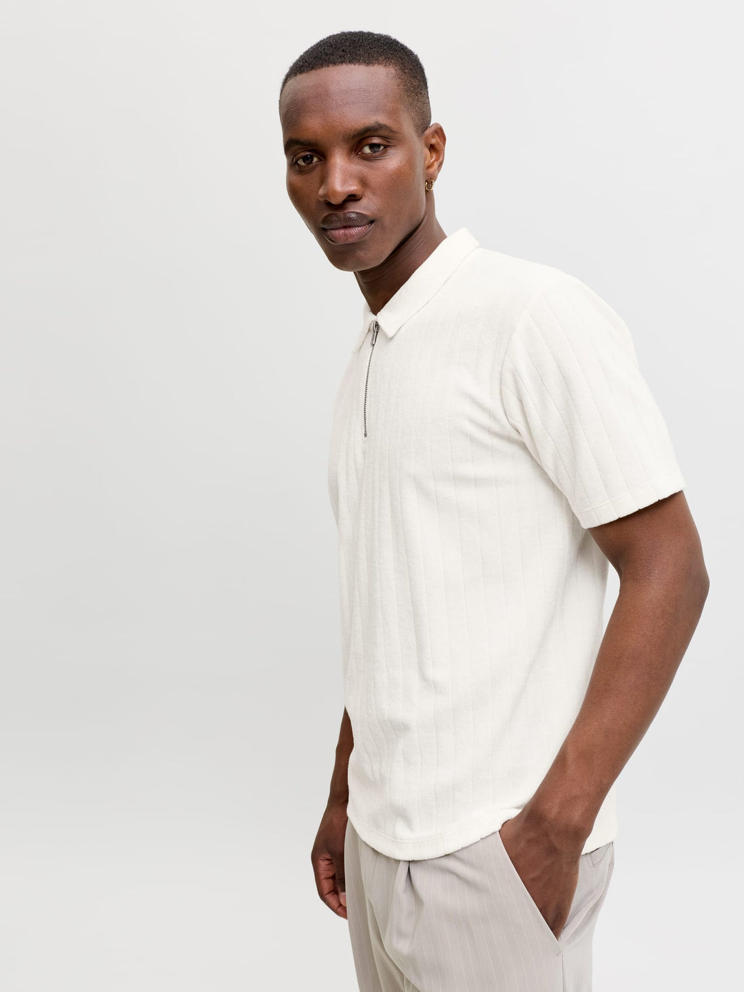 Jack & Jones 12296979 Blaelijah polo k/m heren off-white