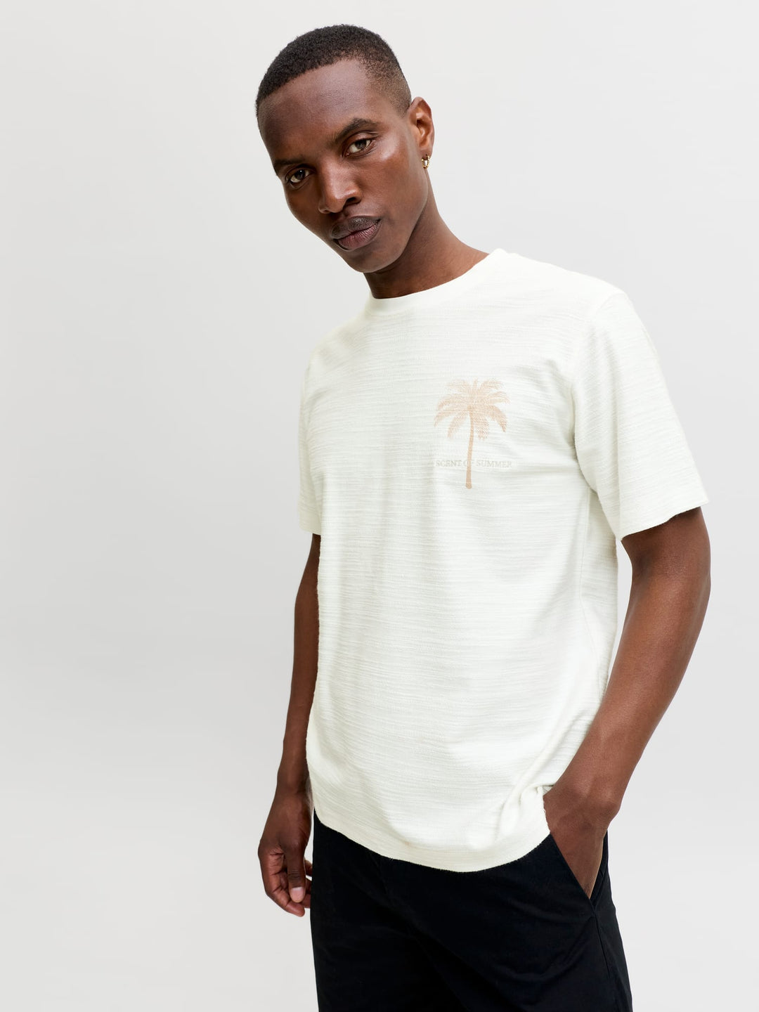 Jack & Jones Blaemett T-shirt off-white – heren