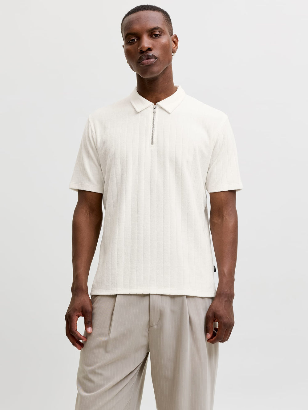 Jack & Jones 12296979 Blaelijah polo k/m heren off-white