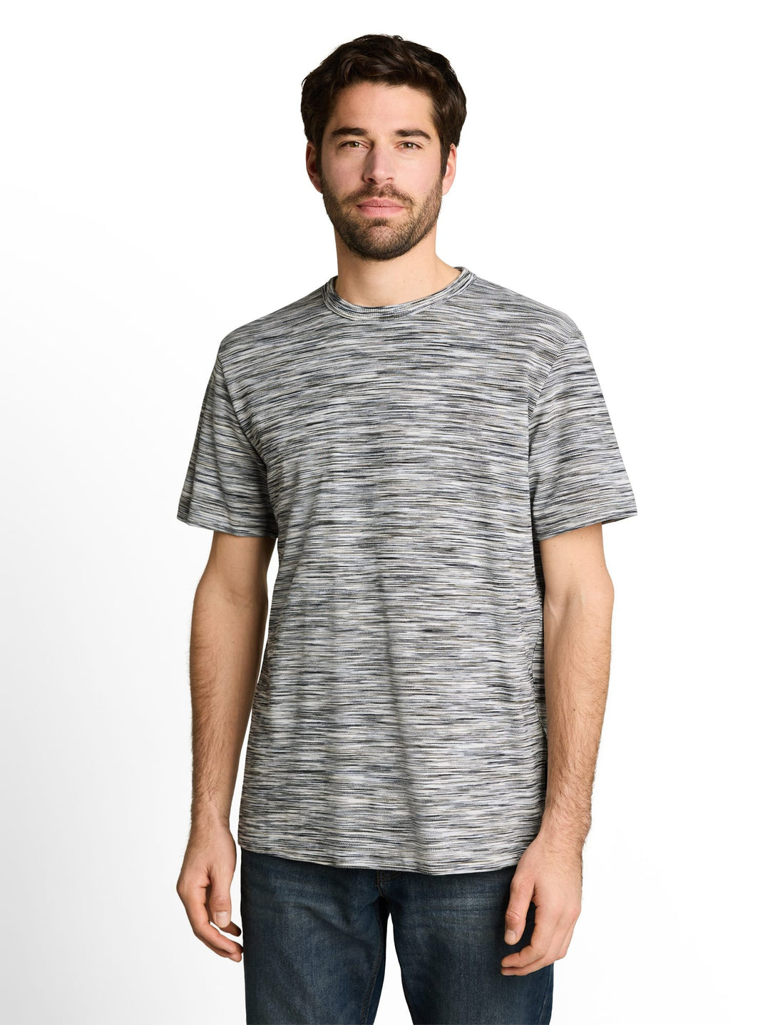 Tom Tailor Piqué T-shirt groen dessin – heren