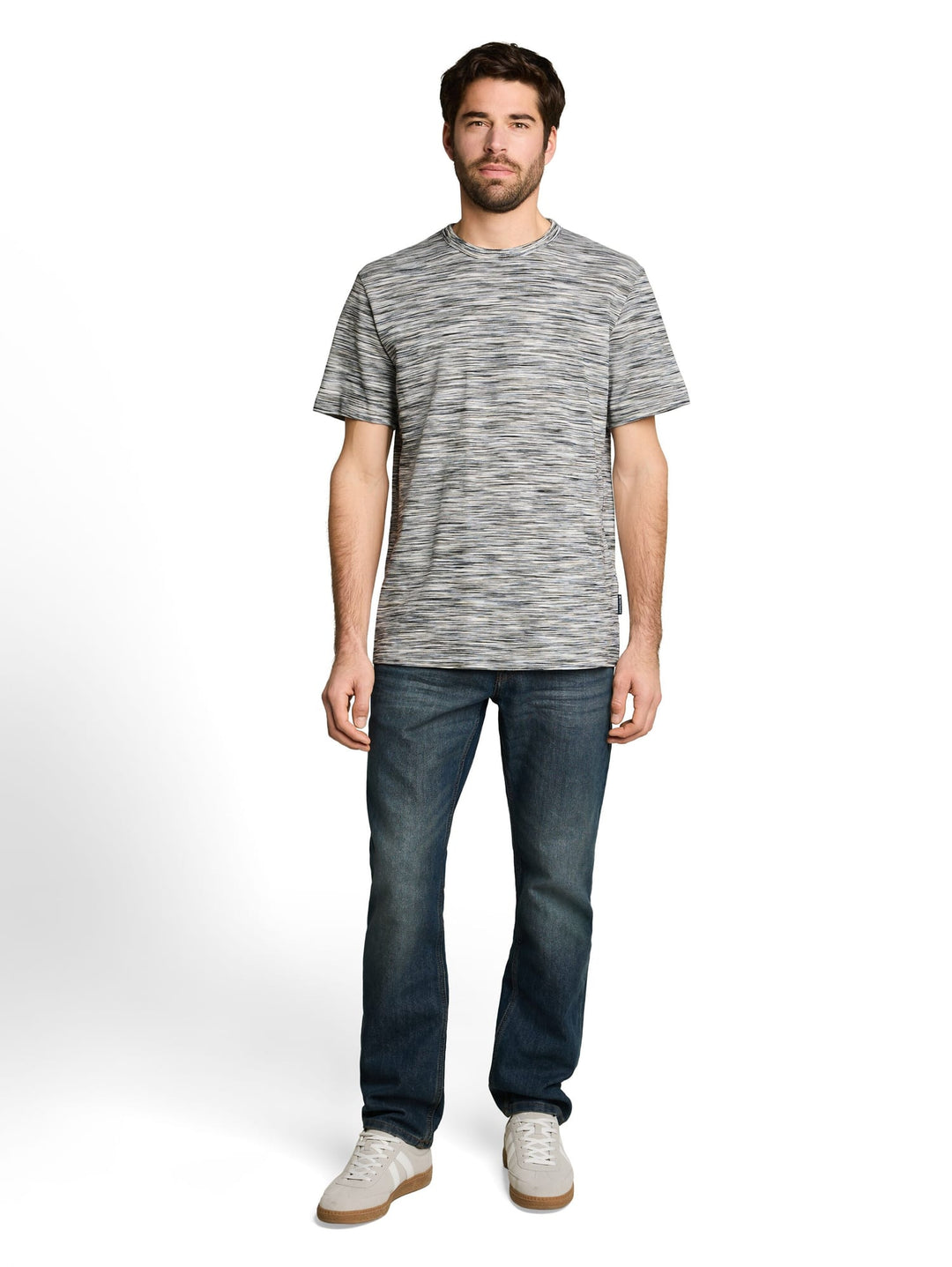Tom Tailor 1051164 T-shirt k/m heren groen dessin